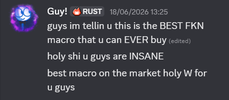 Discord vouch from a RogzX customer
