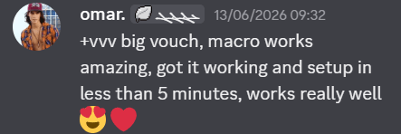 Discord vouch from a RogzX customer