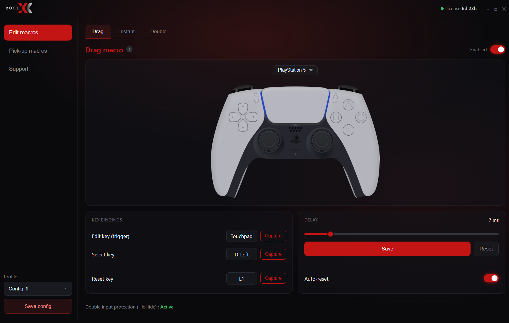 RogzX Controller app interface preview